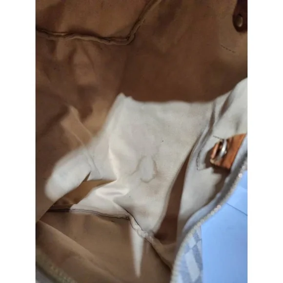 SOLD***Authentic LOUIS VUITTON Damier Azur Speedy 35 Hand Bag Brown/Cream - Picture 14 of 16